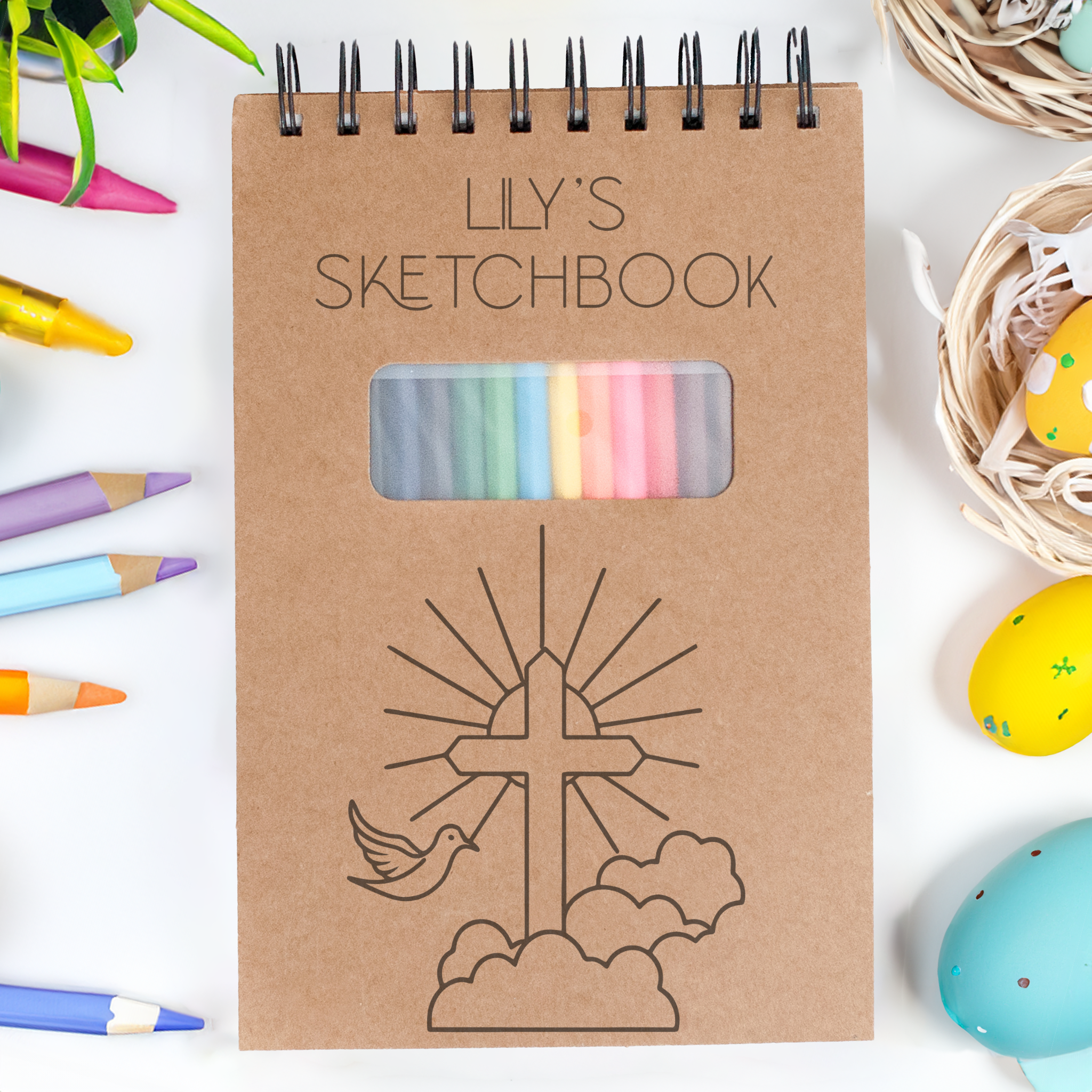 Easter Cross Sketchpads: Perfect for Christian Art, Easter Sketching, and Faith-Inspired Creative Journals