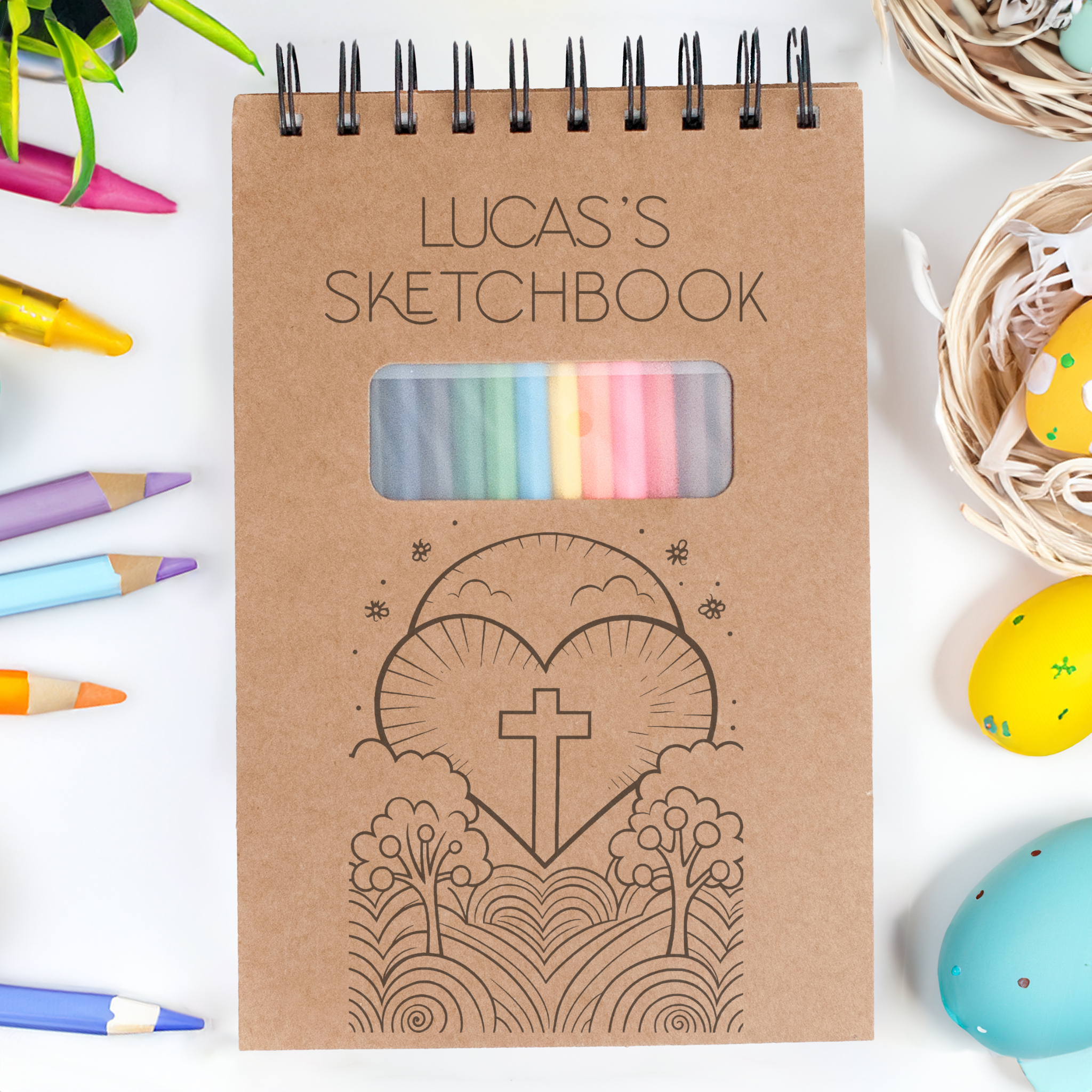 Easter Cross Sketchpads: Inspirational Journals for Easter Art, Christian Sketching, and Faith Creations