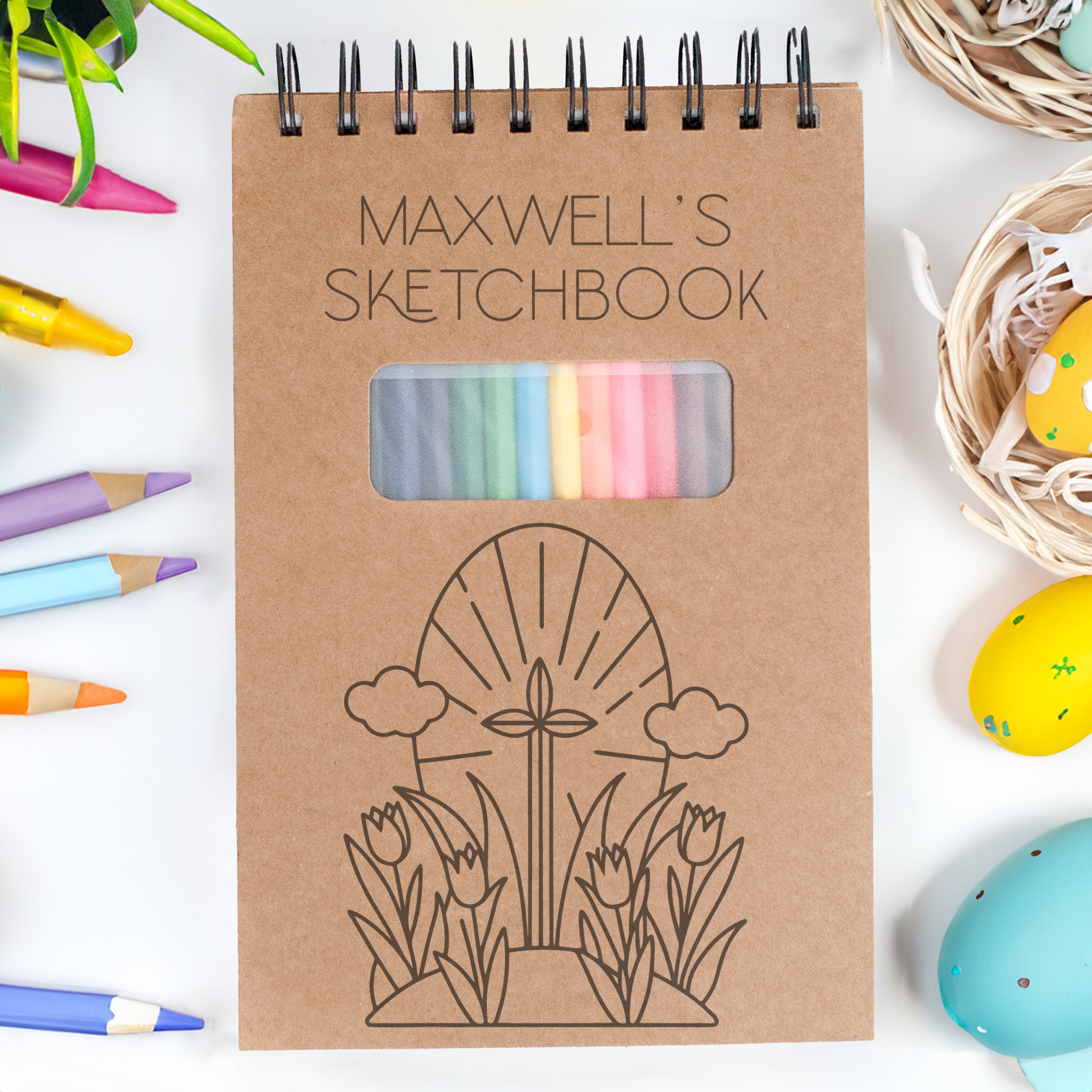 Easter Cross Sketchpads: Perfect for Christian Art, Easter Sketching, and Faith-Inspired Creative Journals