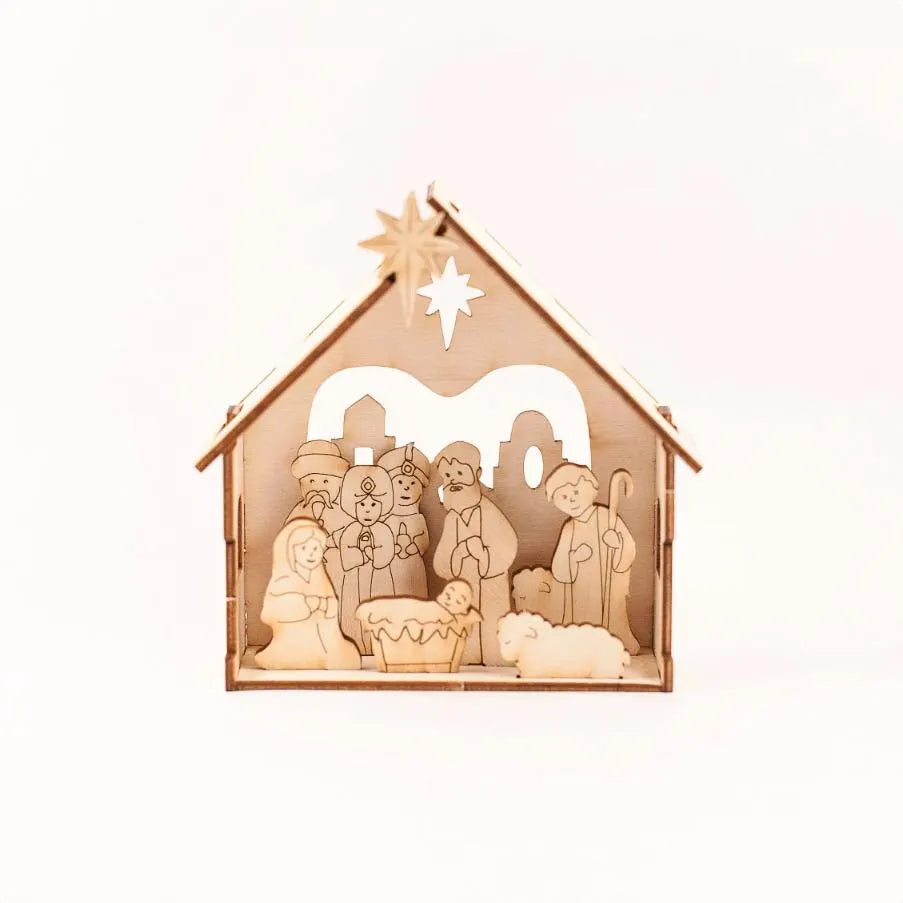 DIY Nativity Kit - Christmas Nativity Set for kids