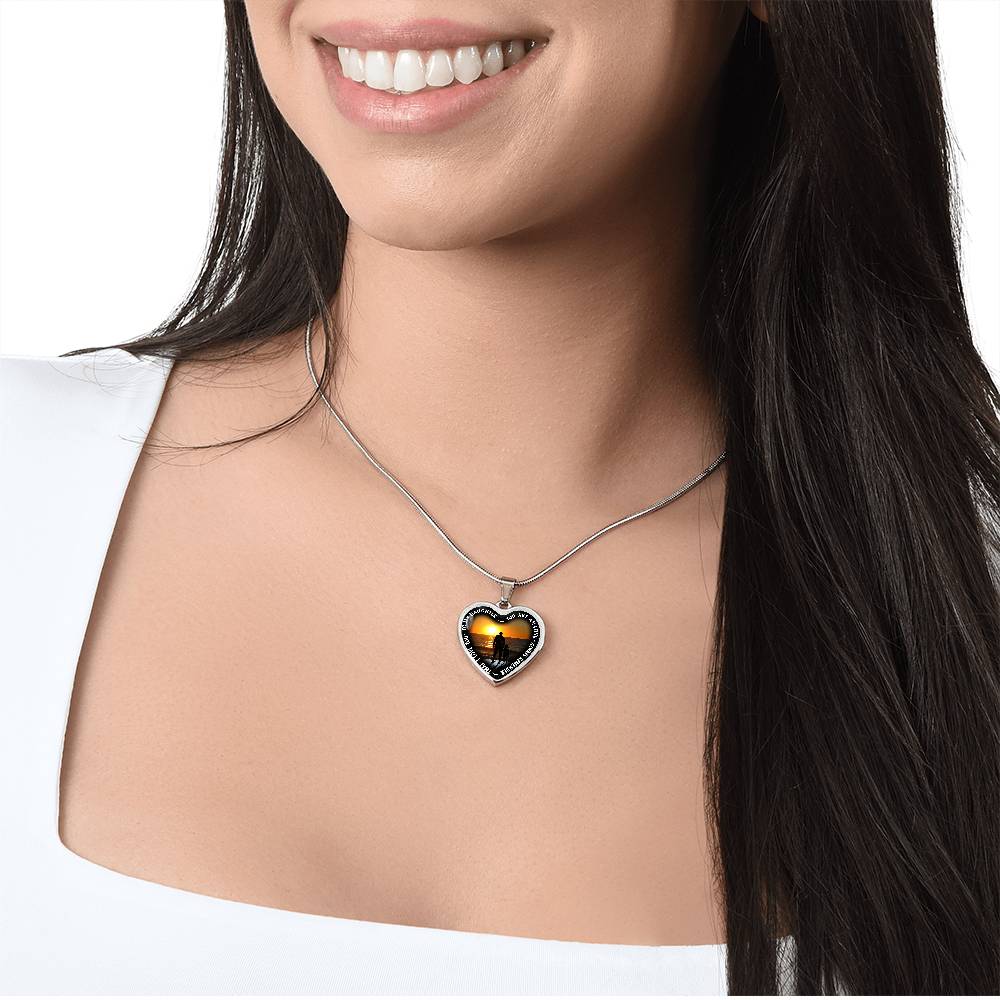 To My Daughter - You Are Amazing - Heart Necklace - PRICE INCLUDES FREE SHIPPING