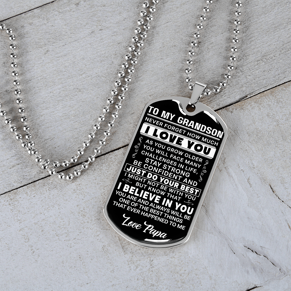 To My Grandson - Love Papa - INCLUDES FREE SHIPPING