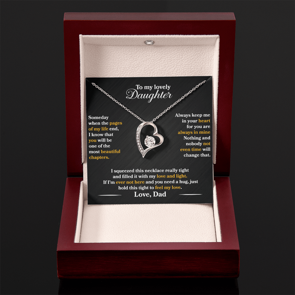 To My Lovely Daughter - Someday When The Pages Of My Life End - Love Dad - PRICE INCLUDES FREE SHIPPING