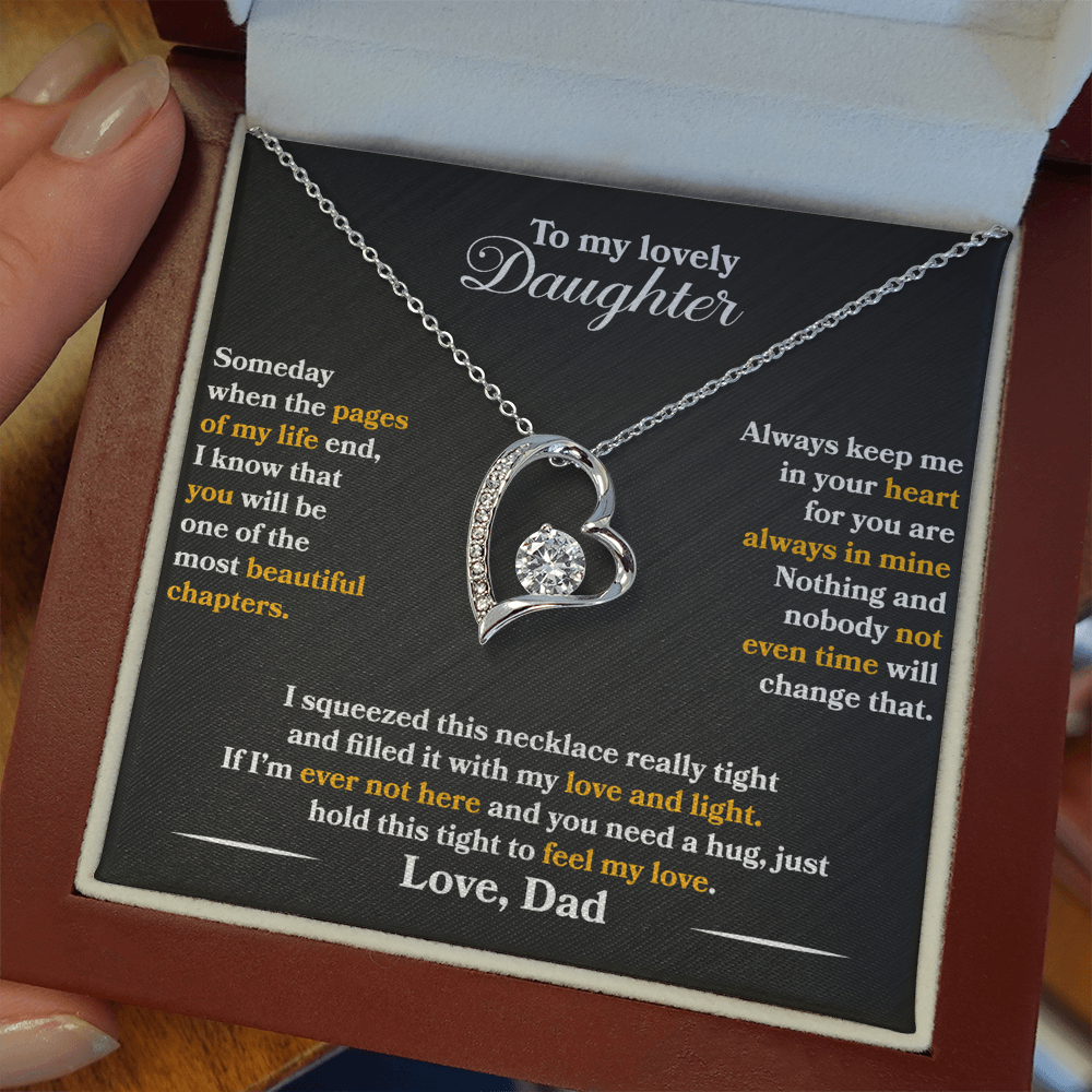 To My Lovely Daughter - Someday When The Pages Of My Life End - Love Dad - PRICE INCLUDES FREE SHIPPING