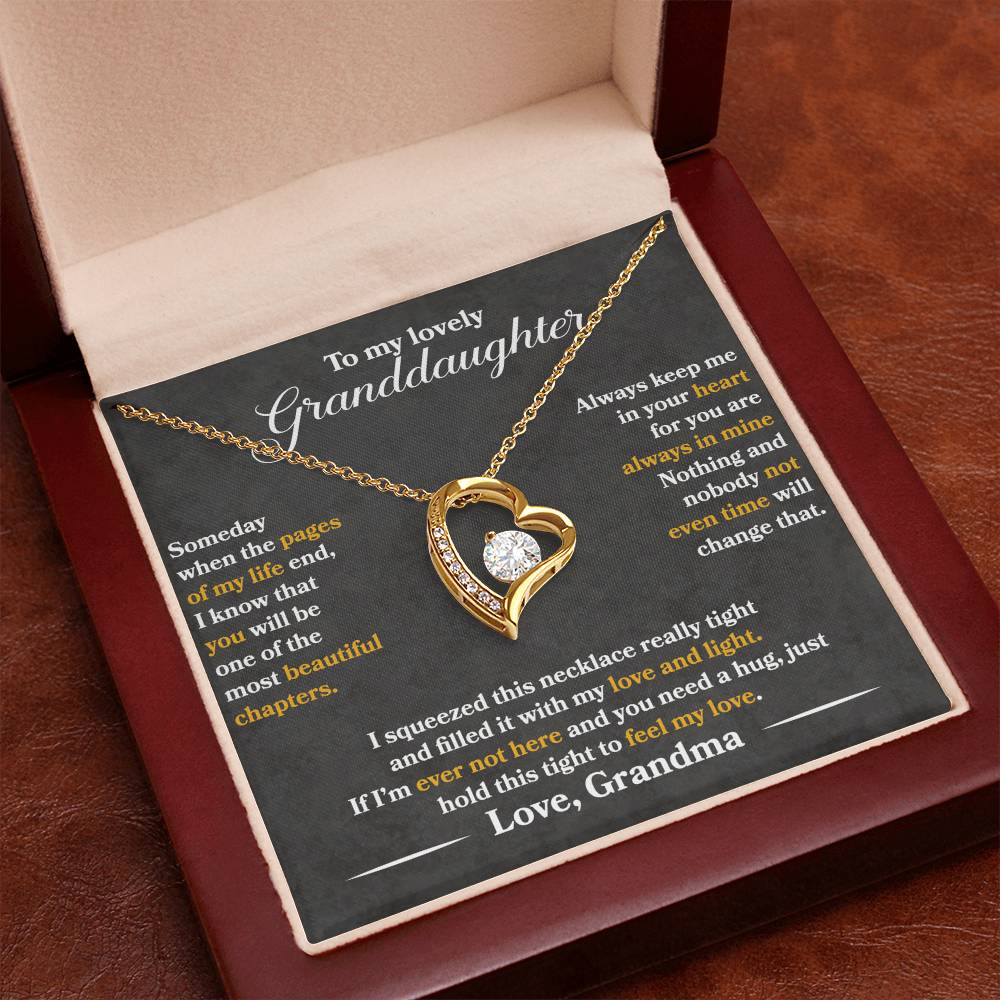 To My Daughter - Always Keep Me In Your Heart - Forever Love Necklace - Message Box