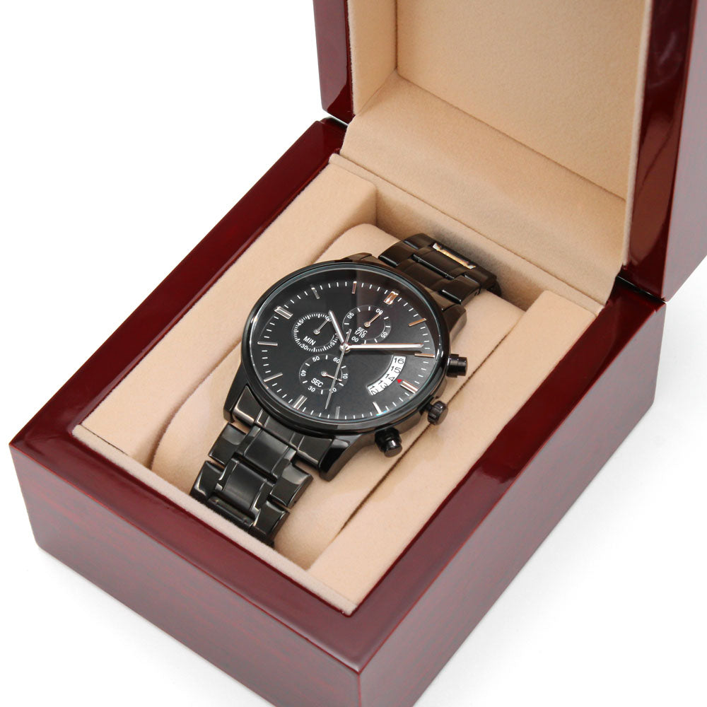 Son - Through Good Times & Bad - Black Chronograph Watch
