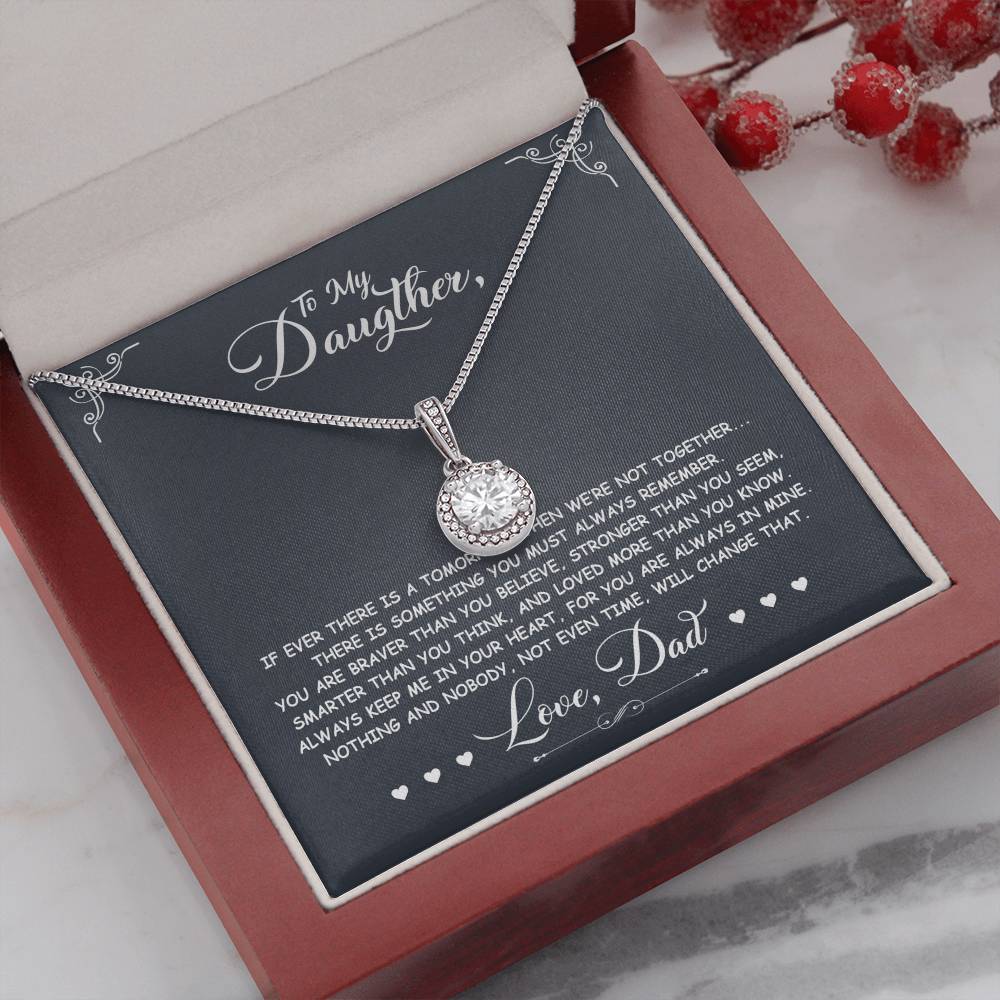 To My Daughter - You Are Stronger Than You Believe - Eternal Hope Necklace - Message Box
