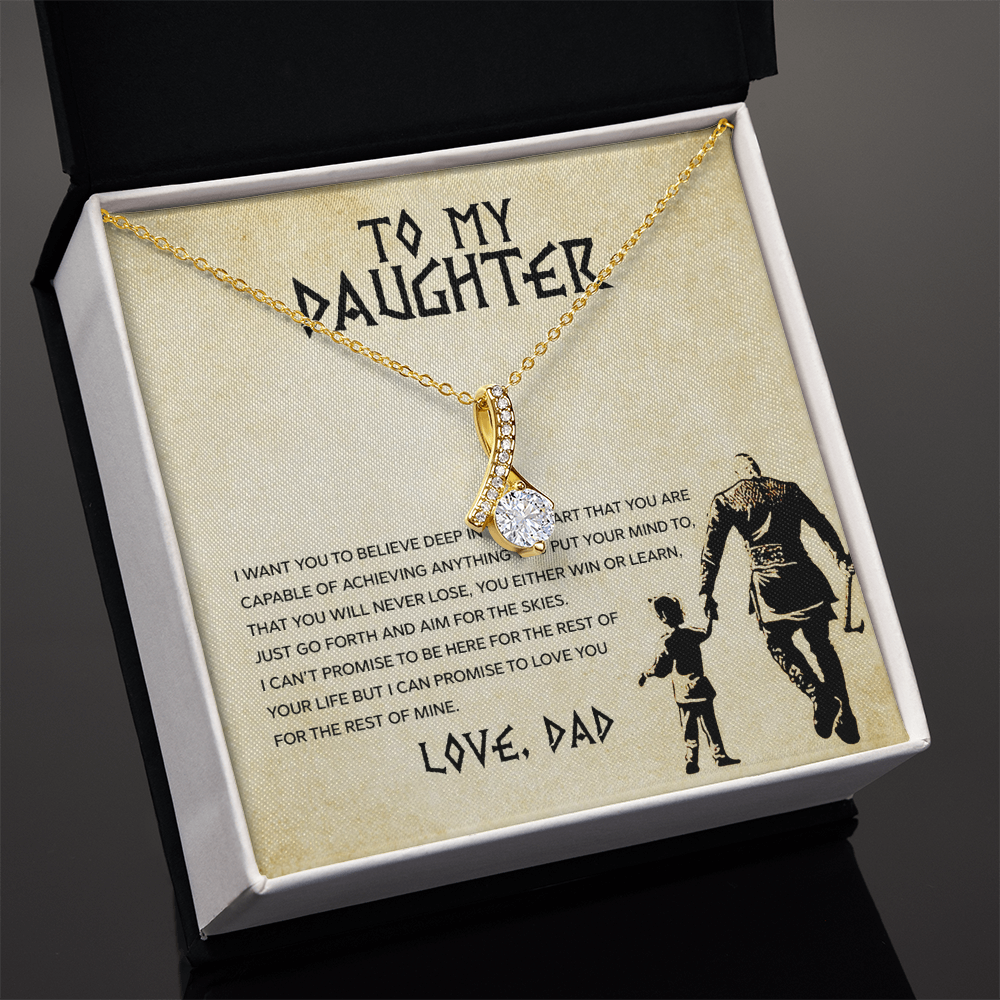 To My Daughter - You Can Achieve Anything - Alluring Beauty Necklace