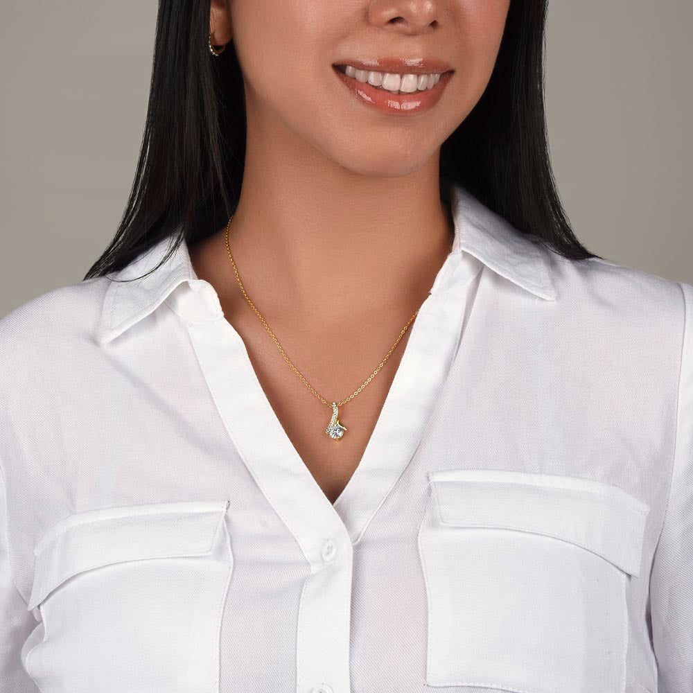 To My Lovely Daughter - Someday - Love Dad - Alluring Beauty Necklace - PRICE INCLUDES FREE SHIPPING