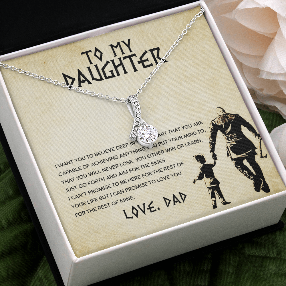 To My Daughter - You Can Achieve Anything - Alluring Beauty Necklace