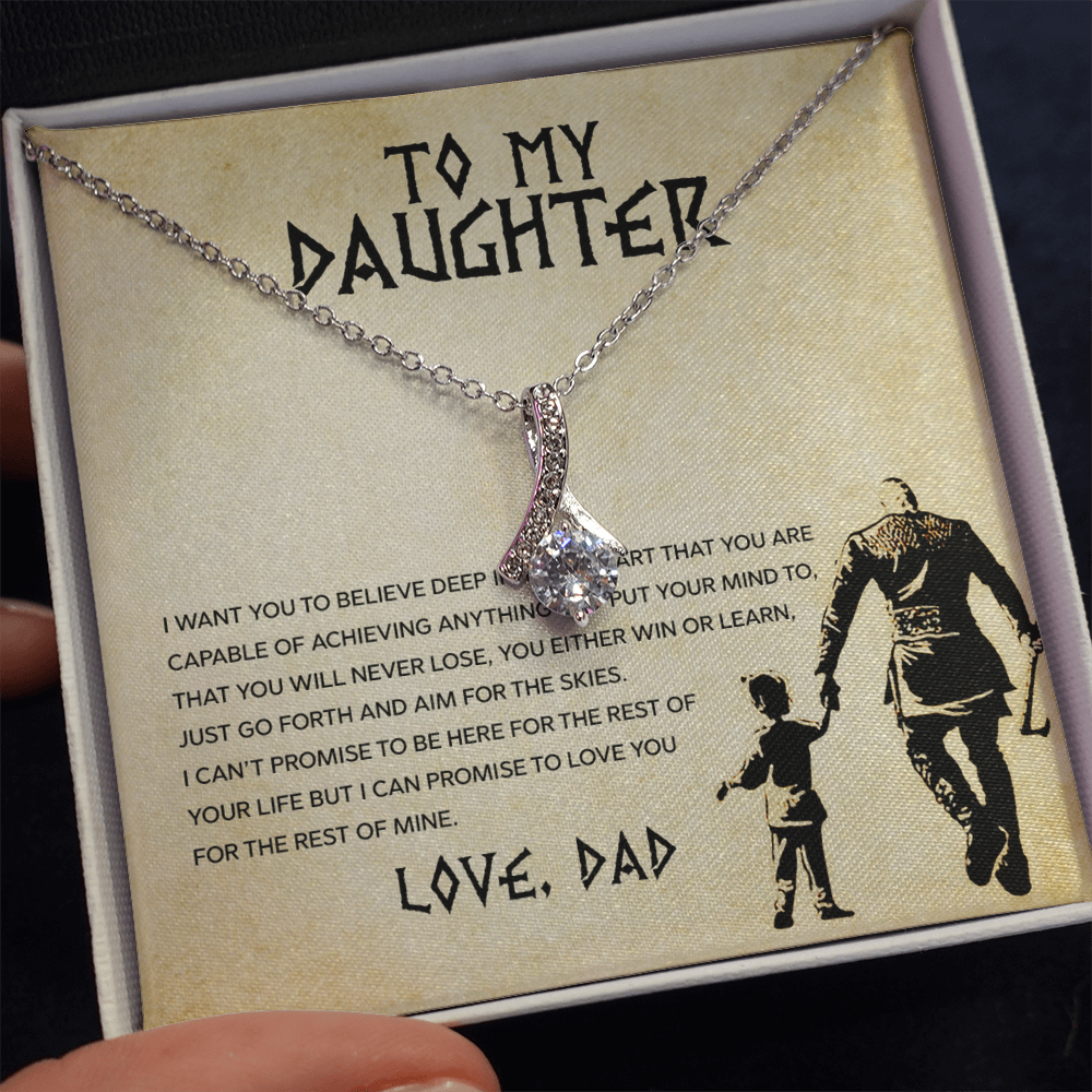 To My Daughter - You Can Achieve Anything - Alluring Beauty Necklace
