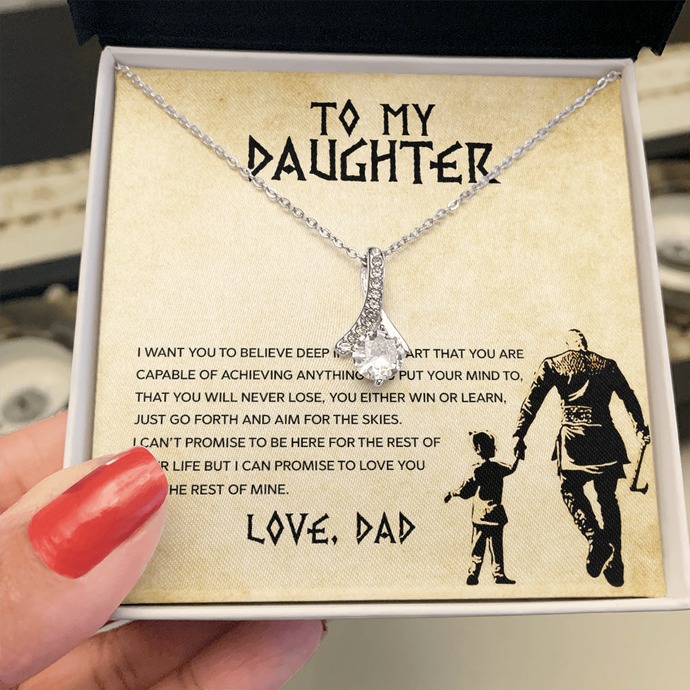 To My Daughter - You Can Achieve Anything - Alluring Beauty Necklace