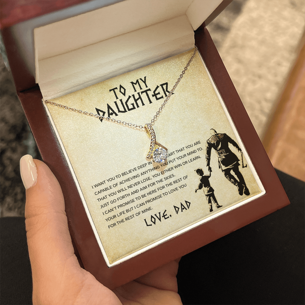 To My Daughter - You Can Achieve Anything - Alluring Beauty Necklace