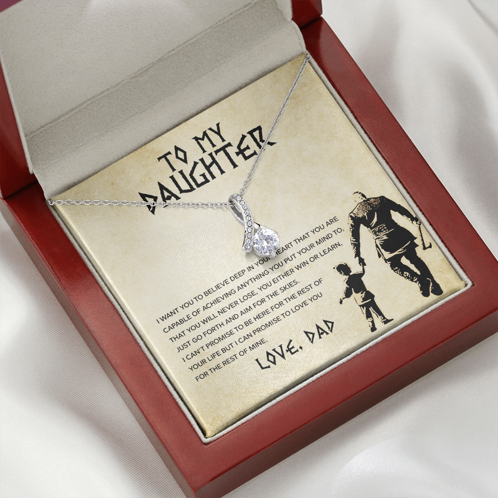 To My Daughter - You Can Achieve Anything - Alluring Beauty Necklace