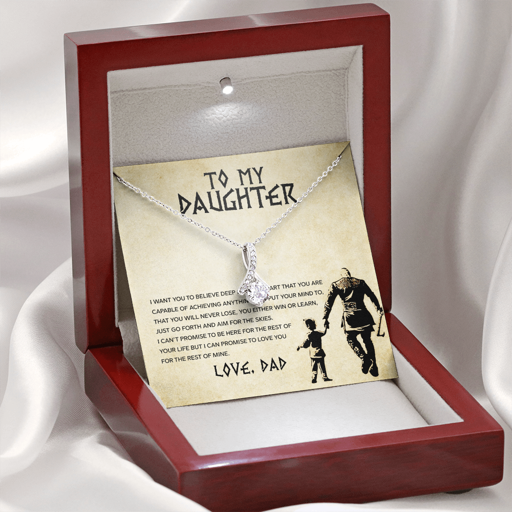 To My Daughter - You Can Achieve Anything - Alluring Beauty Necklace