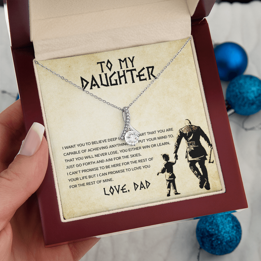 To My Daughter - You Can Achieve Anything - Alluring Beauty Necklace