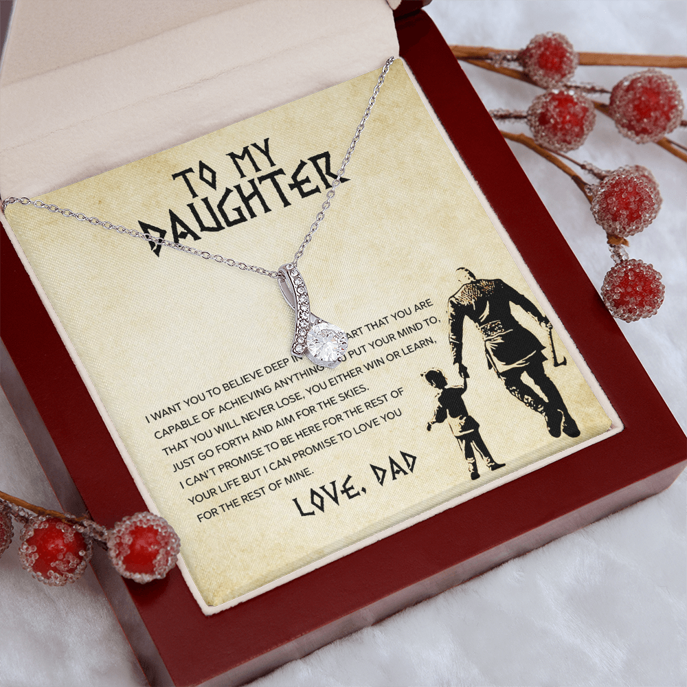 To My Daughter - You Can Achieve Anything - Alluring Beauty Necklace