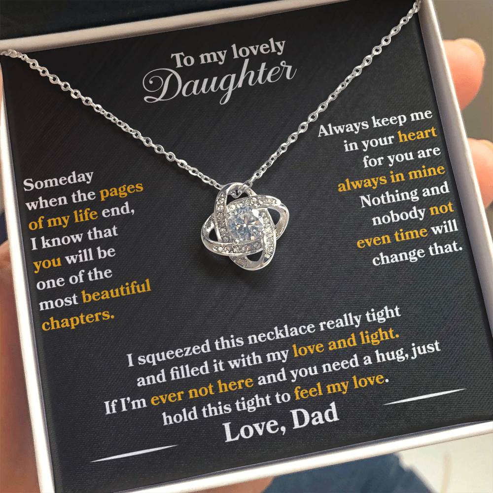 To My Lovely Daughter - Always Keep Me In Your Heart - Love Dad - PRICE INCLUDES FREE SHIPPING