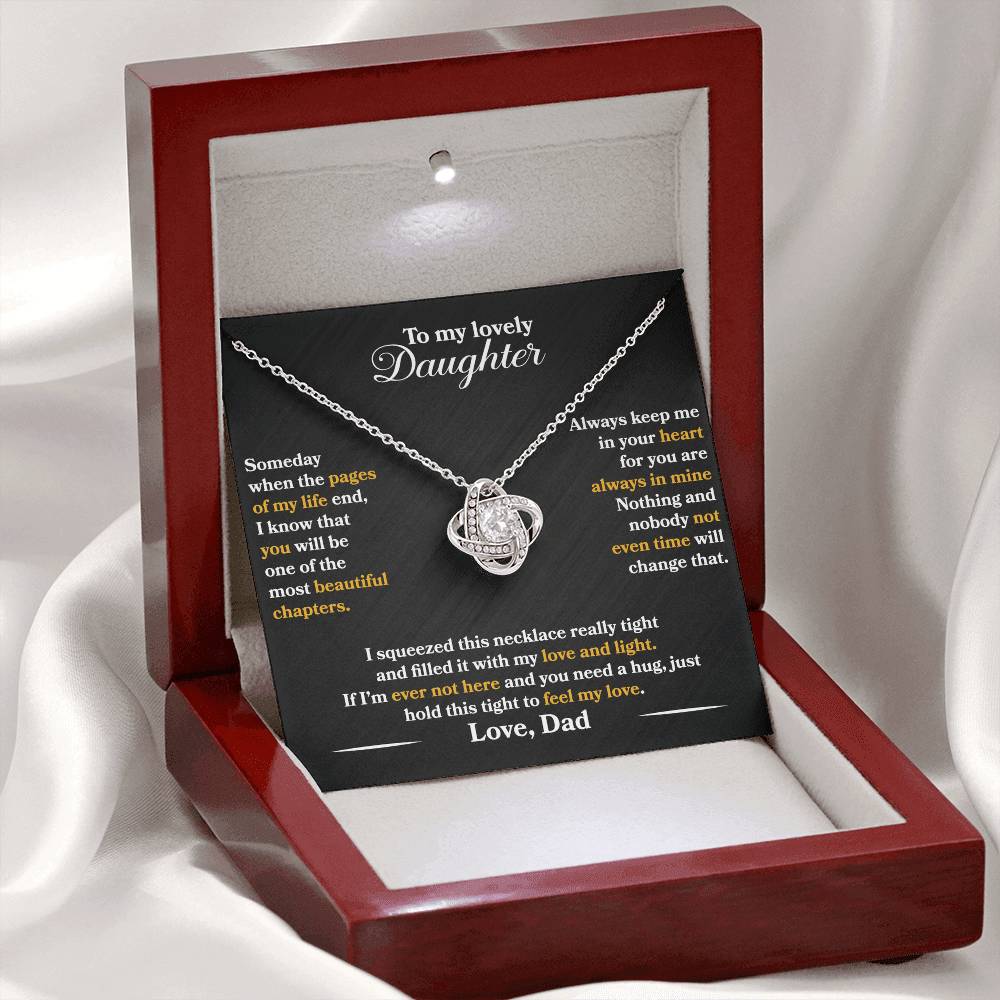 To My Lovely Daughter - Always Keep Me In Your Heart - Love Dad - PRICE INCLUDES FREE SHIPPING