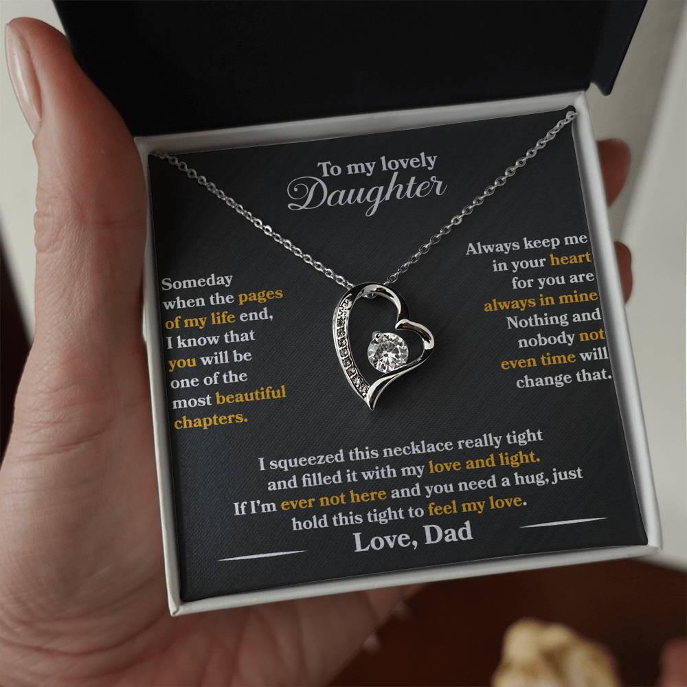 To My Lovely Daughter - Someday When The Pages Of My Life End - Love Dad - PRICE INCLUDES FREE SHIPPING