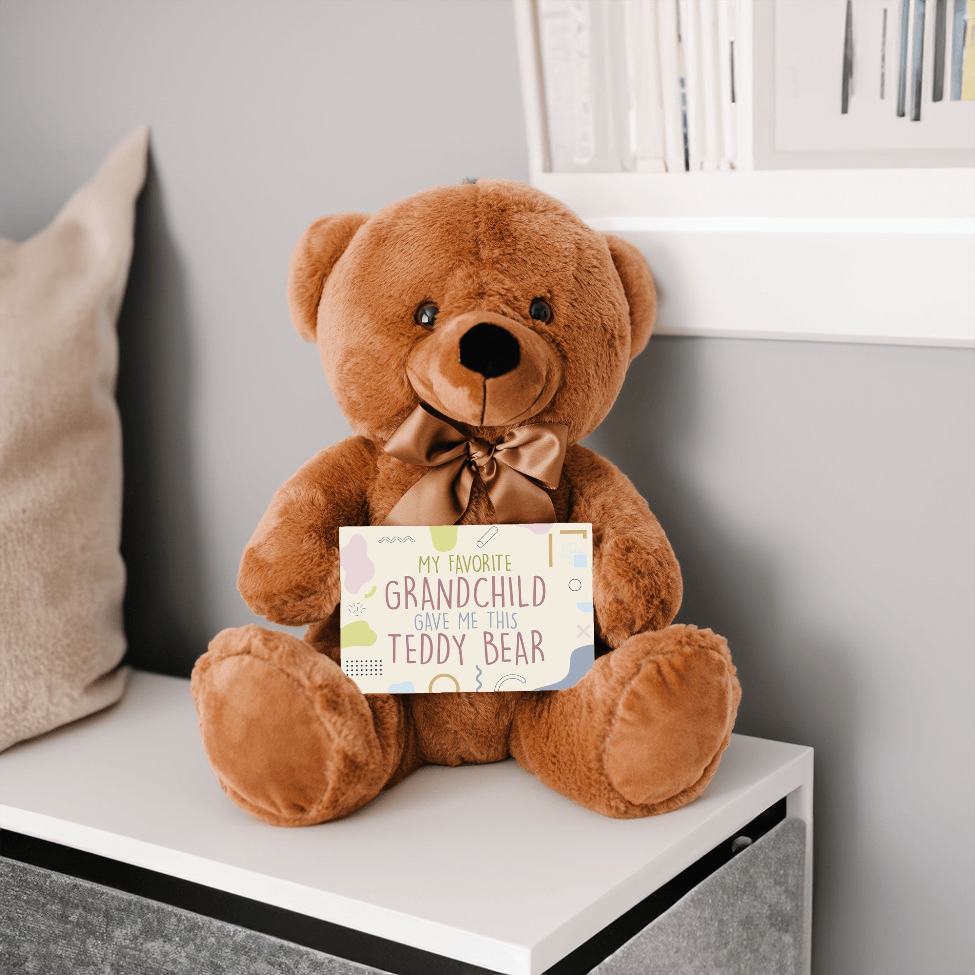 My Favorite Grandchild Teddy Bear with Message Card, PRICE INCLUDES FREE SHIPPING