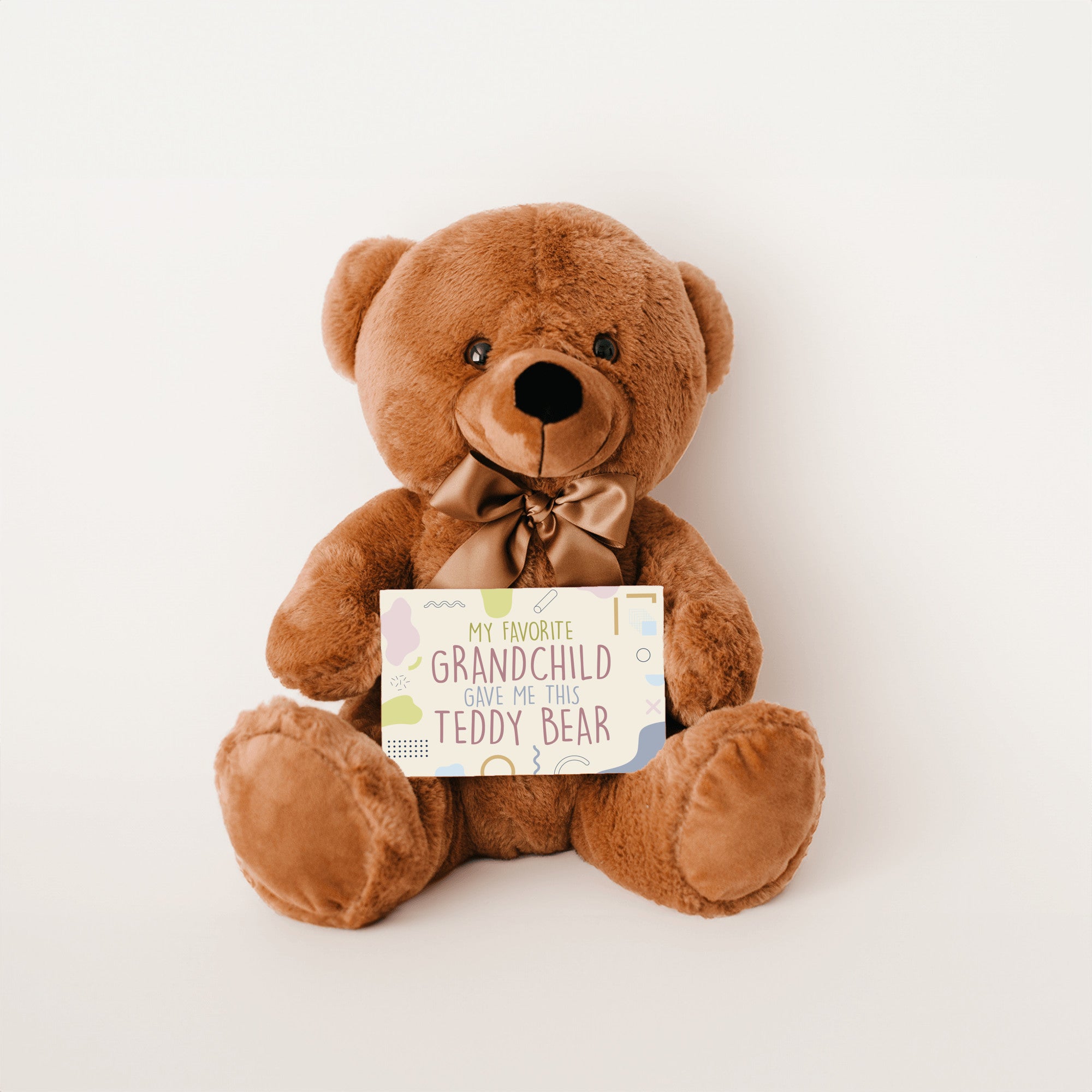 My Favorite Grandchild Teddy Bear with Message Card, PRICE INCLUDES FREE SHIPPING