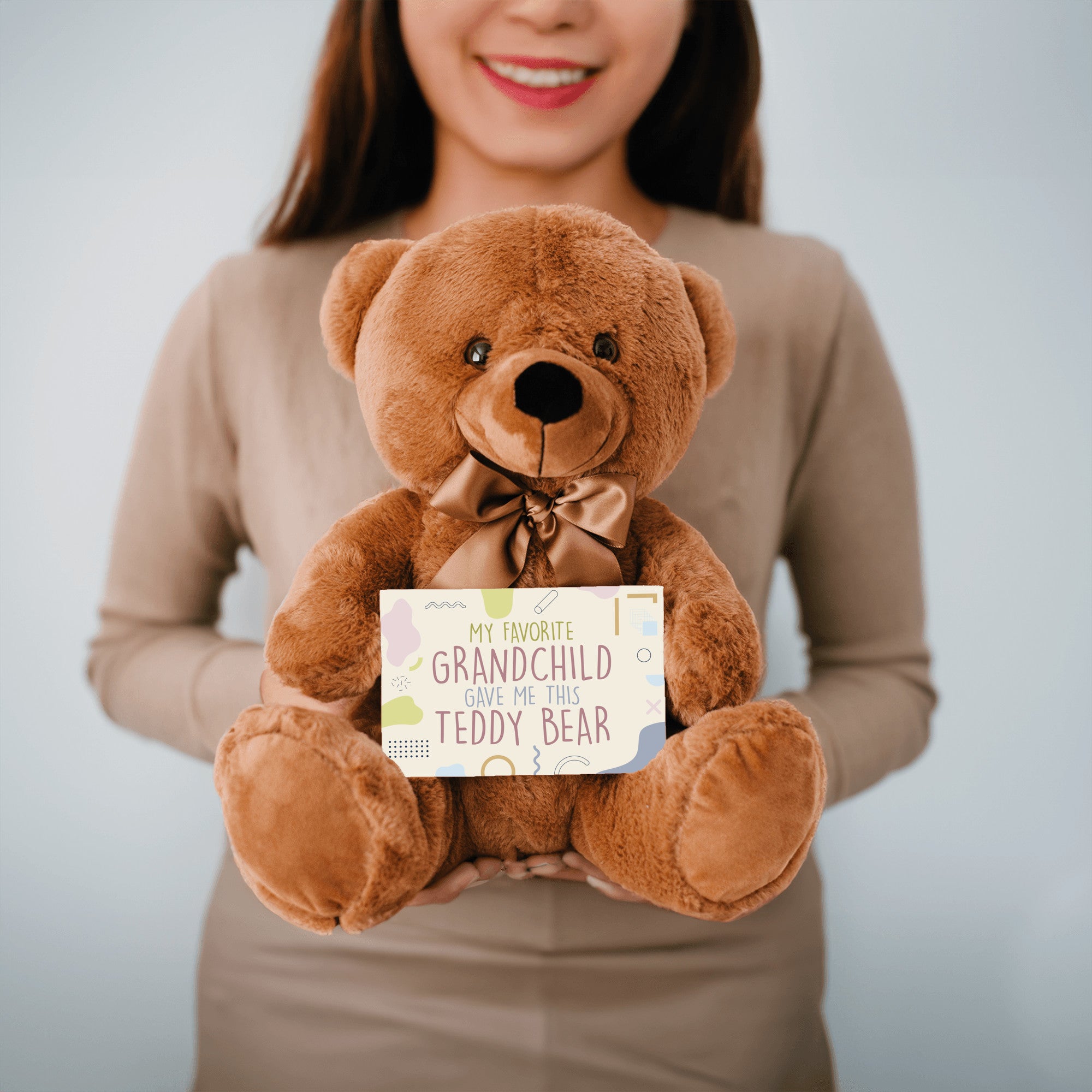 My Favorite Grandchild Teddy Bear with Message Card, PRICE INCLUDES FREE SHIPPING