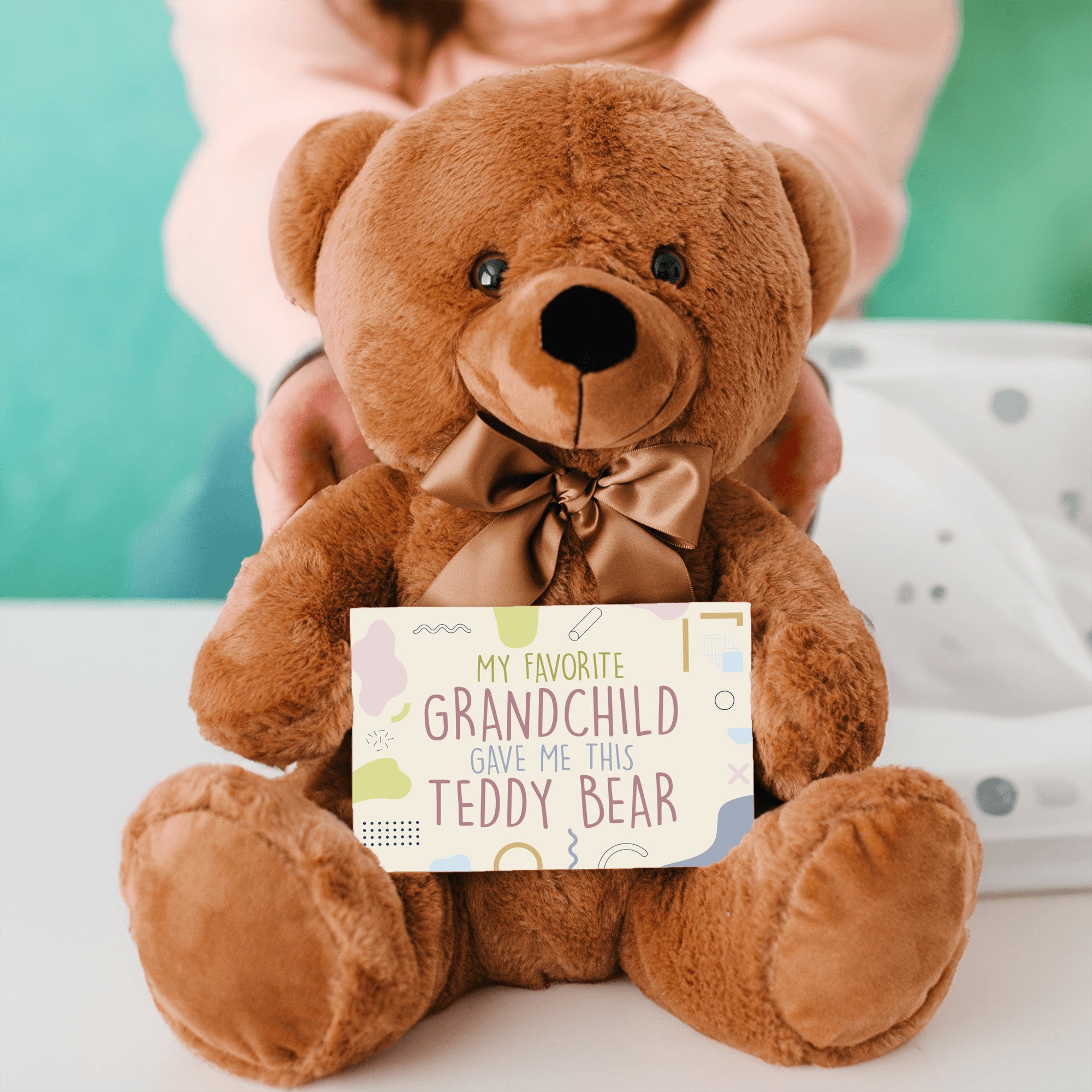 My Favorite Grandchild Teddy Bear with Message Card, PRICE INCLUDES FREE SHIPPING