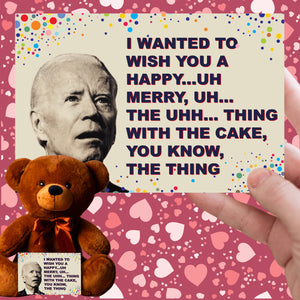 Wish You That Thing Teddy Bear with Message Card, PRICE INCLUDES FREE SHIPPING