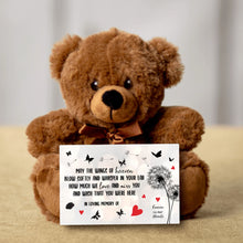 Load image into Gallery viewer, May The Wings of Heaven Teddy Bear with Message Card, PRICE INCLUDES FREE SHIPPING