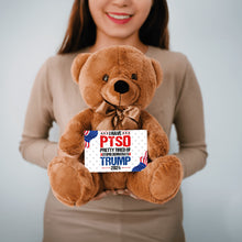 Load image into Gallery viewer, PTSD Teddy Bear with Message Card, PRICE INCLUDES FREE SHIPPING