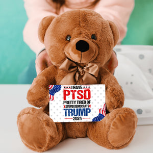 PTSD Teddy Bear with Message Card, PRICE INCLUDES FREE SHIPPING