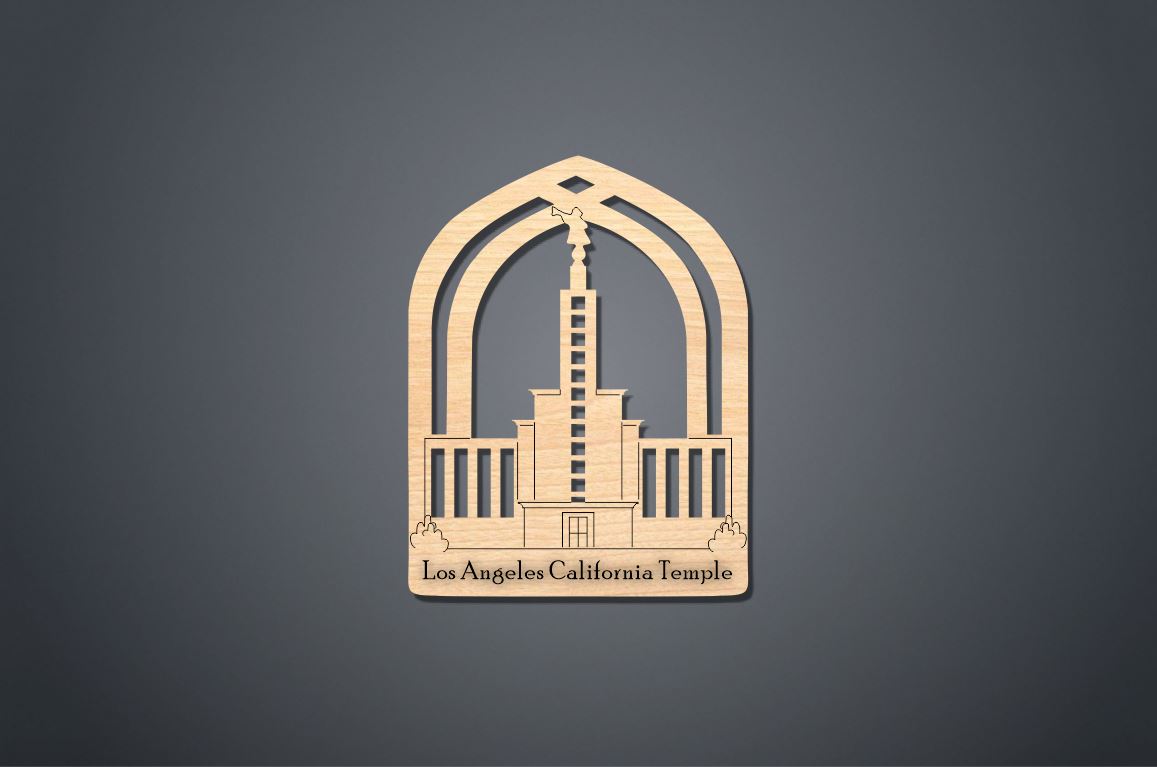 Los Angeles California Temple Ornament