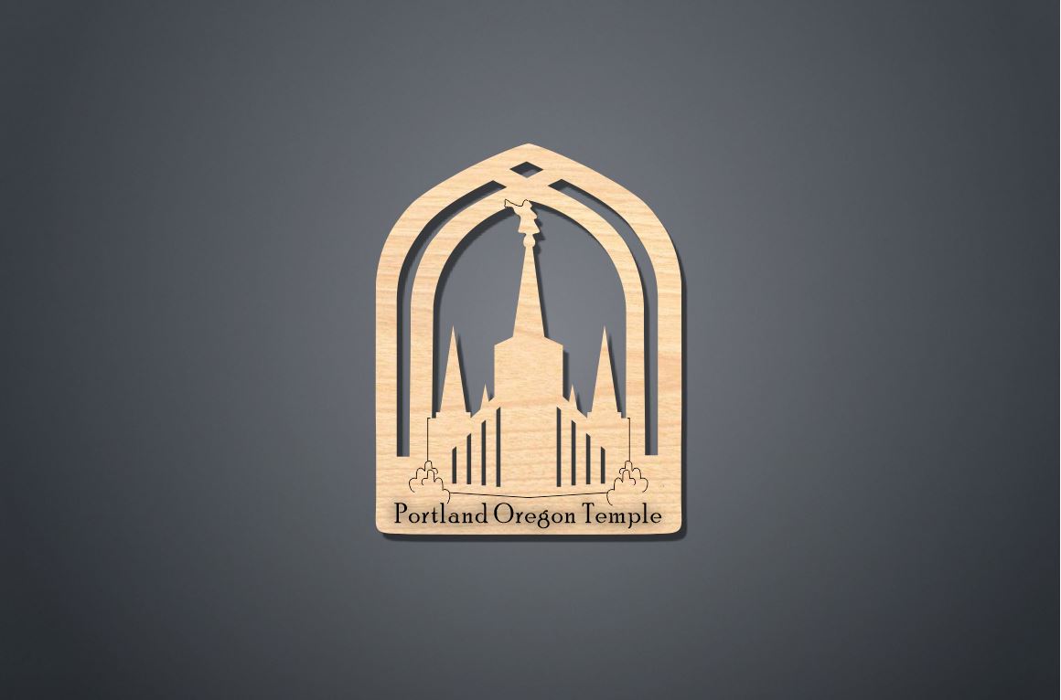 Portland Oregon Temple Ornament