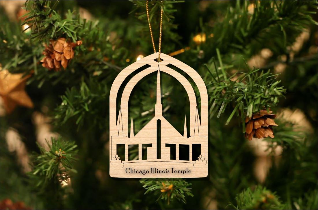 Chicago Illinois Temple Ornament