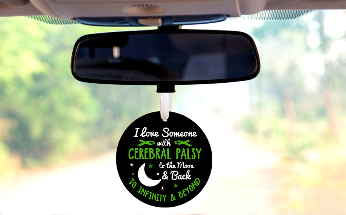 Cerebral Palsy to the Moon and Back Car Hanger Urban Forest