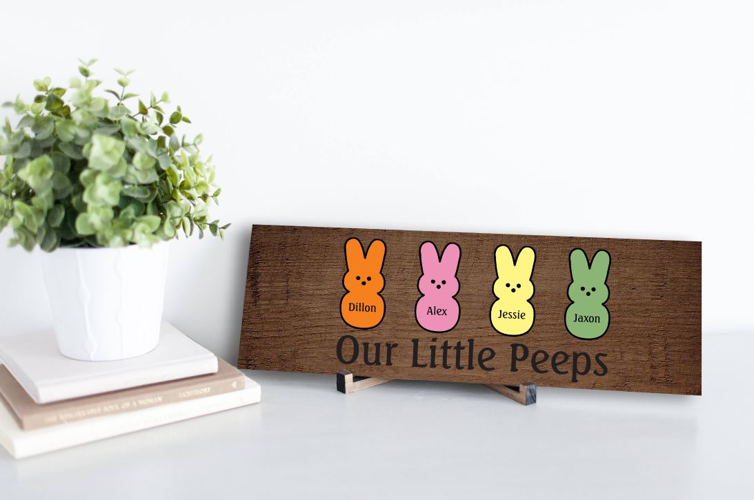 Our Little Peeps Easter Sign