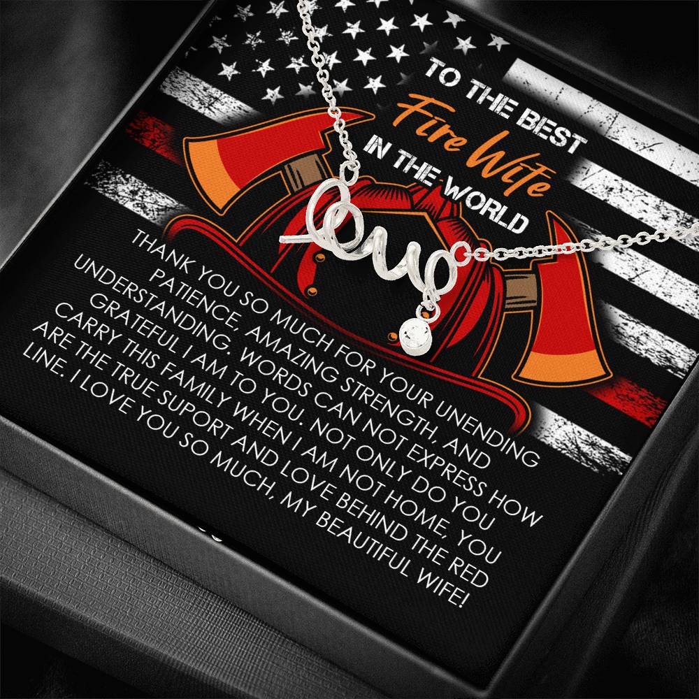 Fire Wife Love Necklace