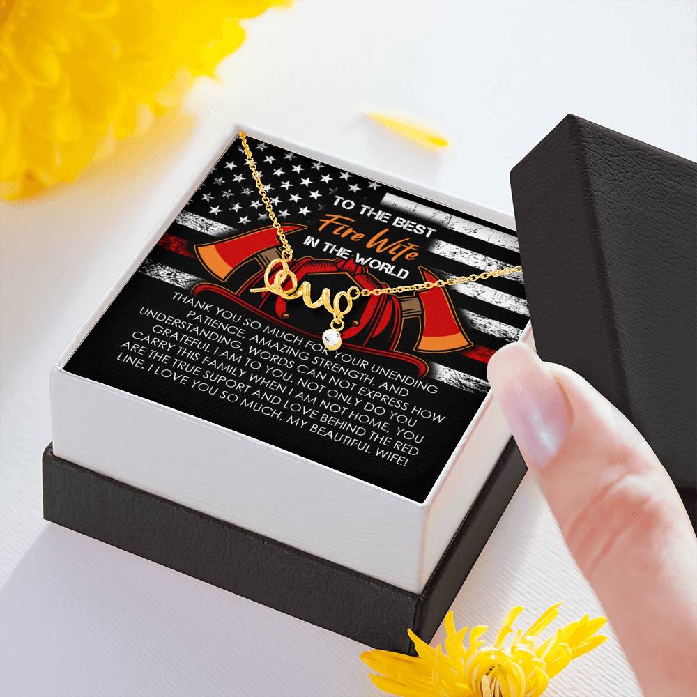 Fire Wife Love Necklace