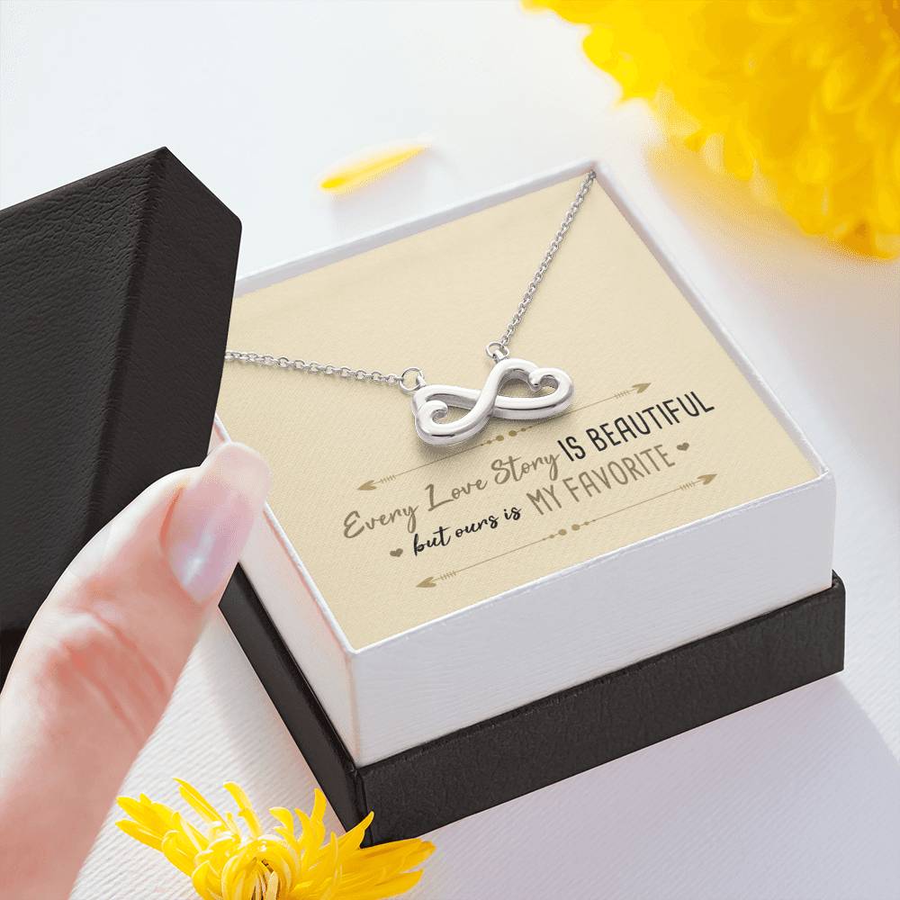 Every Love Story is Beautiful Infinity Necklace