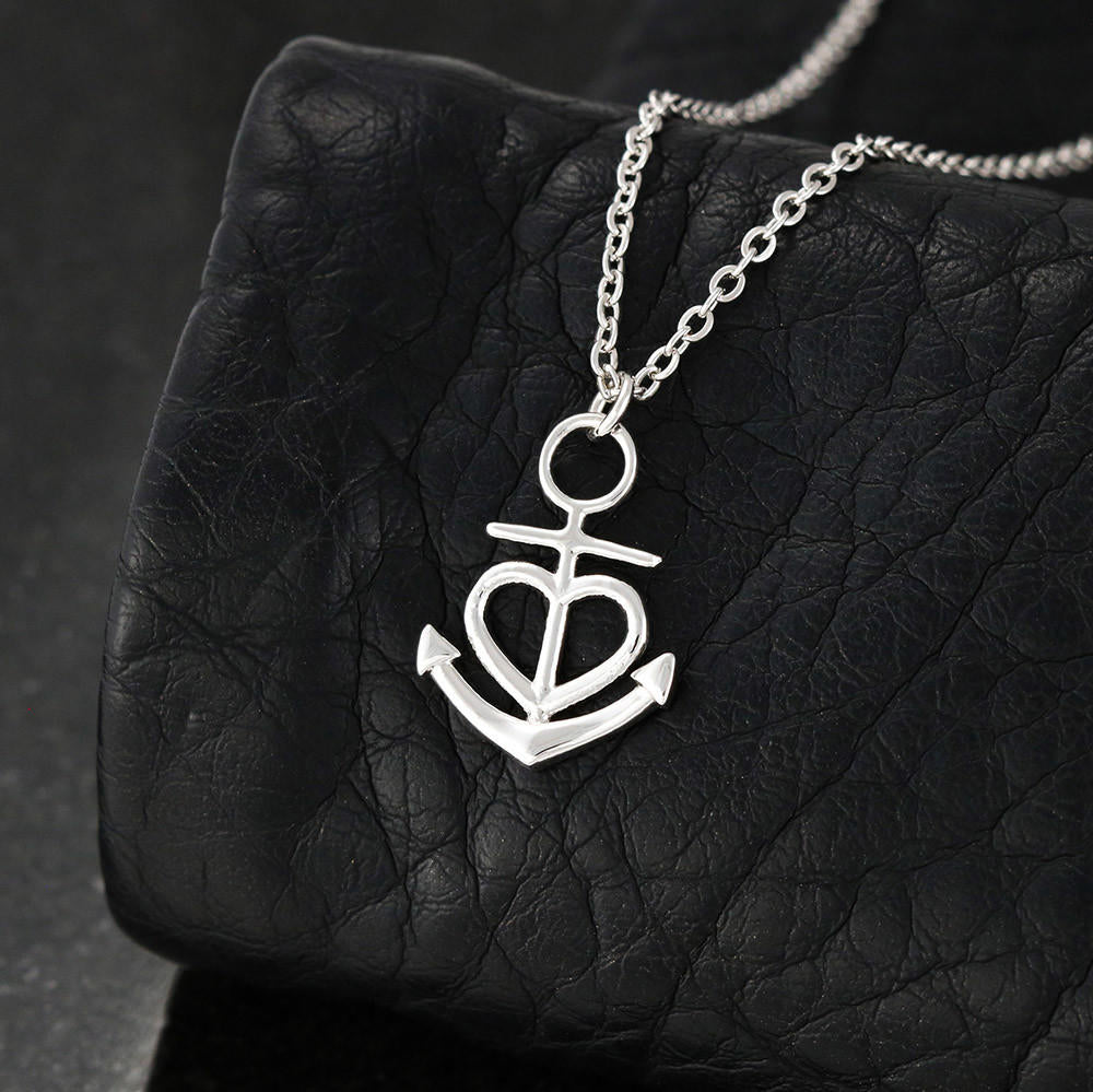 Walk Through Fire Anchor Necklace