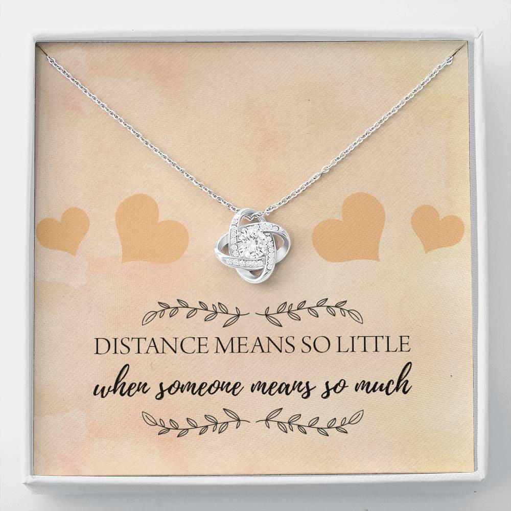 Distance Means So Little Knot Necklace