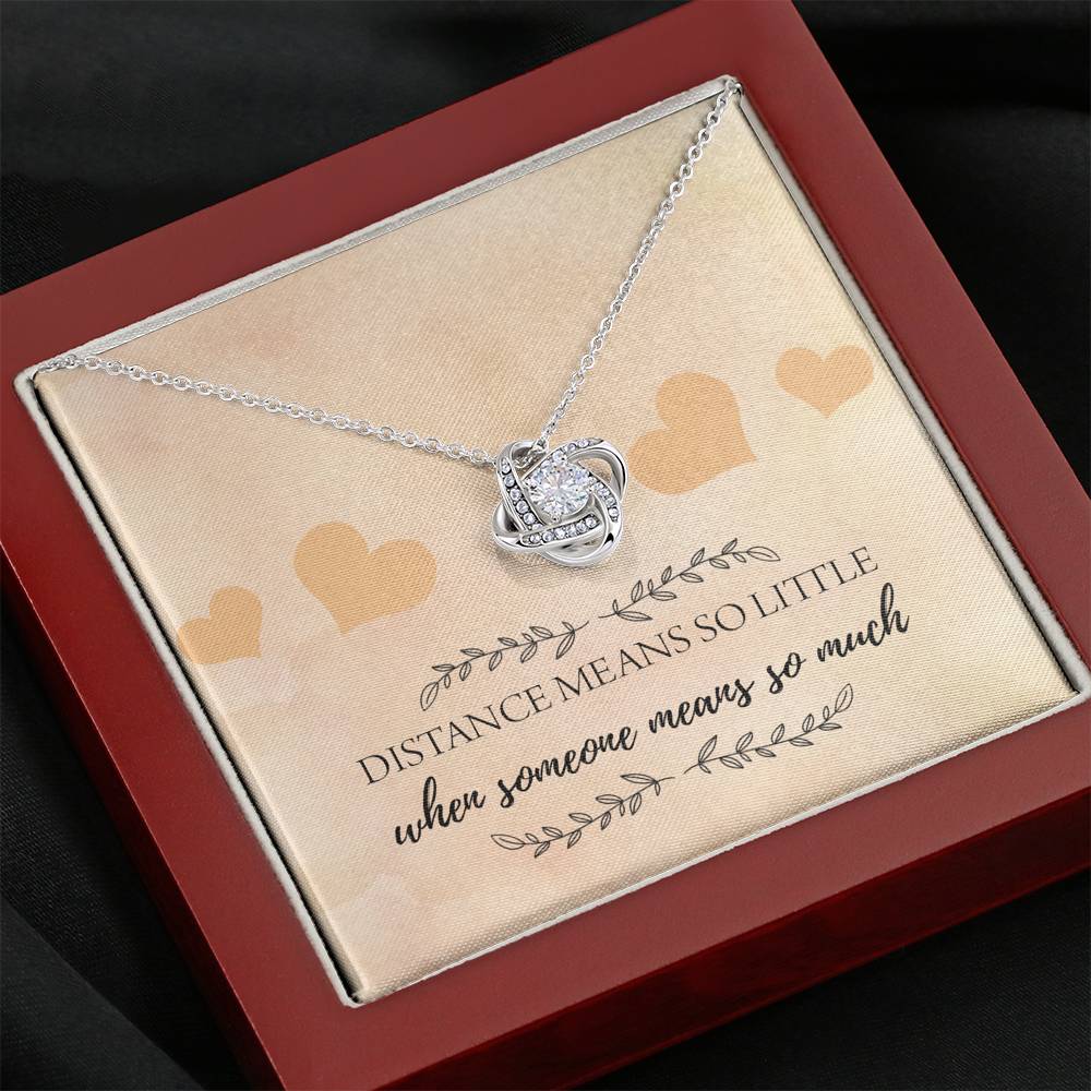 Distance Means So Little Knot Necklace