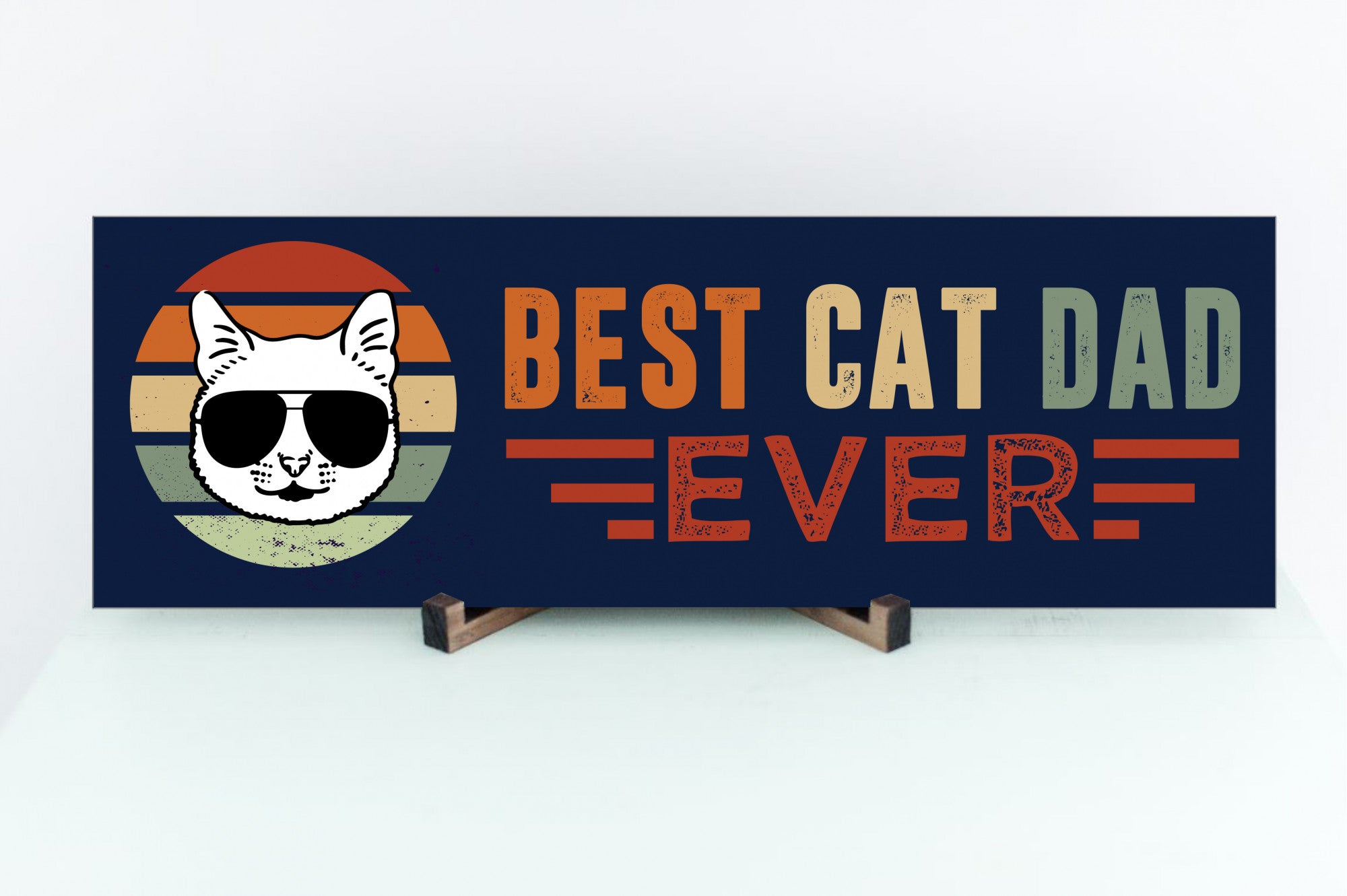 Cat Dad Father's Day Sign