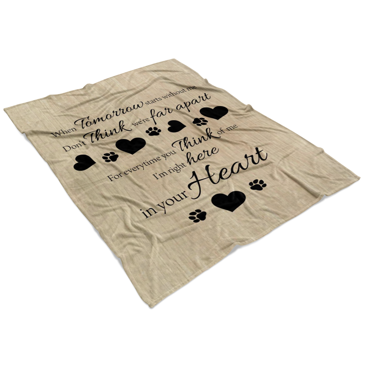 When Tomorrow Starts Without Me Blanket Urban Forest Woodworking & Design