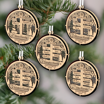 Family Name North Pole Ornament