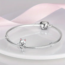 Load image into Gallery viewer, 925 Sterling Silver Little Cat Pendant Charms Bracelet - PRICE INCLUDES FREE SHIPPING