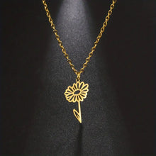 Load image into Gallery viewer, Birth Month Flower Necklace - PRICE INCLUDES FREE SHIPPING