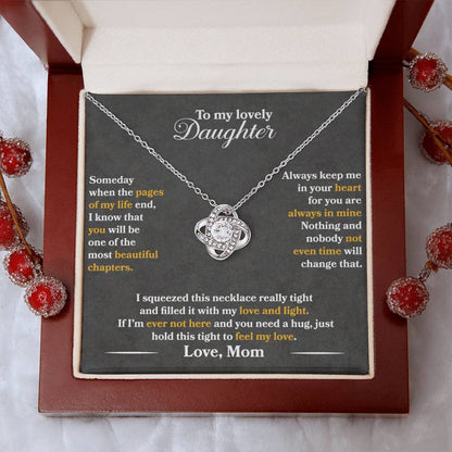 To My Lovely Daughter - Always Keep Me In Your Heart - Love Mom - PRICE INCLUDES FREE SHIPPING