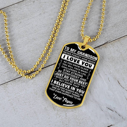 To My Grandson - Love Papa - INCLUDES FREE SHIPPING